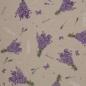 Preview: 50x70 cm Zuschnitt Baumwolle beschichtet Lavendel auf Natur by Swafing